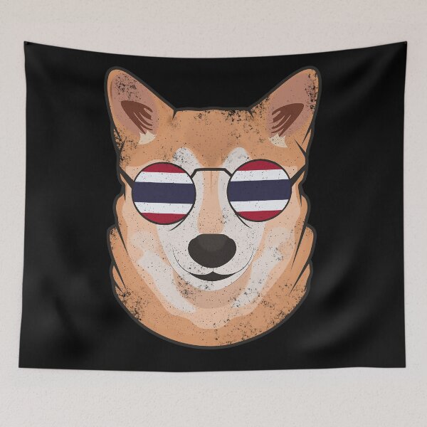 Item preview, Vintage Patriotic Shiba Inu Thai Flag designed and sold by feether-store.