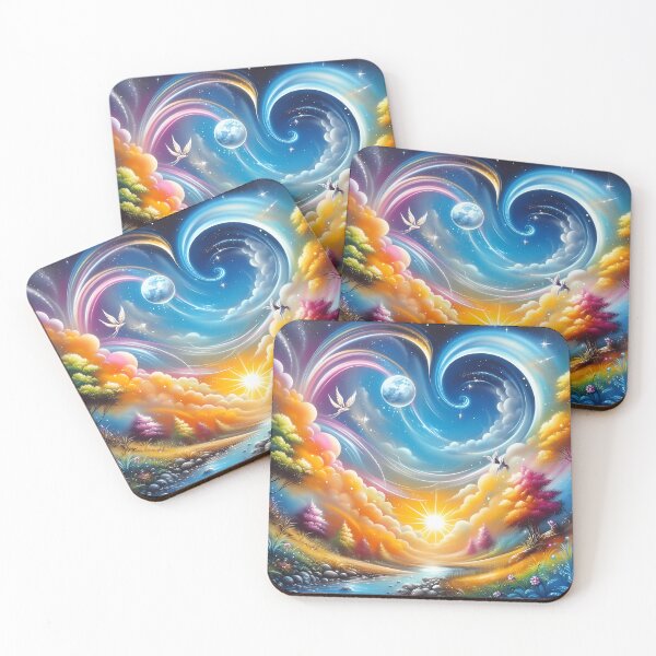 Item preview, Luminous Eddies: A Dance of Day, Night, and Nature designed and sold by Vitalka-uk.