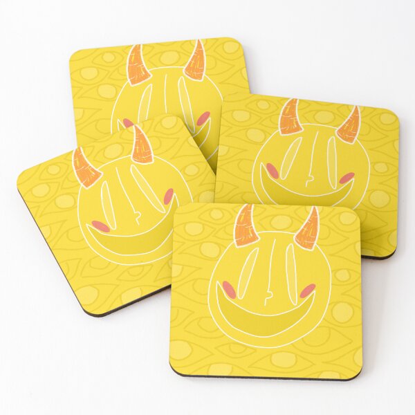 Item preview, Yellow Smily Face with horns Cartoon designed and sold by HomeintheMush.