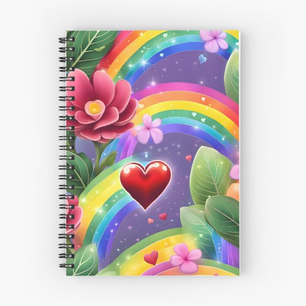 Item preview, Rainbow Hearts: Nature's Love Song designed and sold by AI-Only Creations.