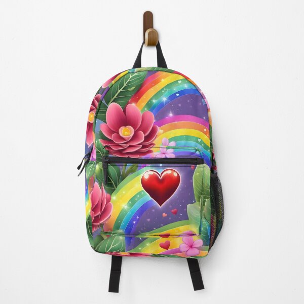 Item preview, Rainbow Hearts: Nature's Love Song designed and sold by AI-Only Creations.