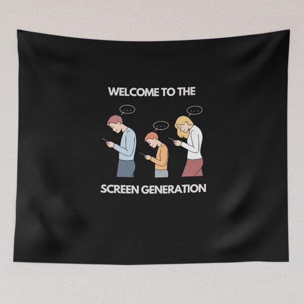 Item preview, Smartphone Addiction T-shirt unisexe/ Screen generation/ Anti-social media T-shirt/ Critical social t-shirt designed and sold by LiliMimiCraftfy.
