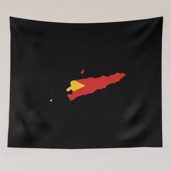 Item preview, Flag Map of Timor Leste designed and sold by feether-store.
