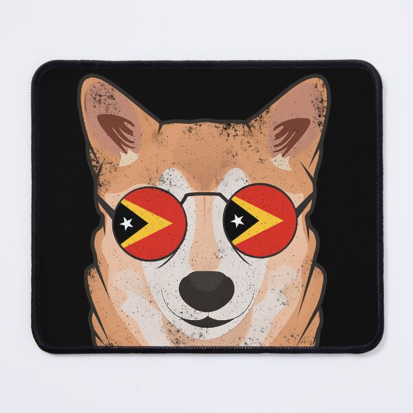 Item preview, Vintage Patriotic Shiba Inu Timorese Flag designed and sold by feether-store.