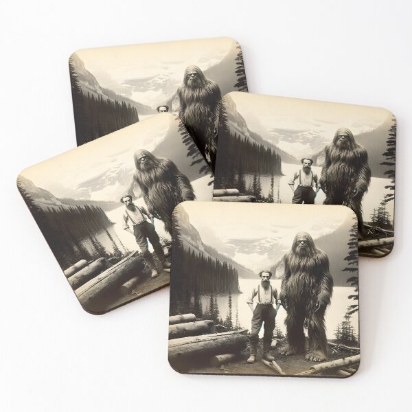 Item preview, Bigfoot Sasquatch and Friend Pose For Photo  designed and sold by scooterbaby.