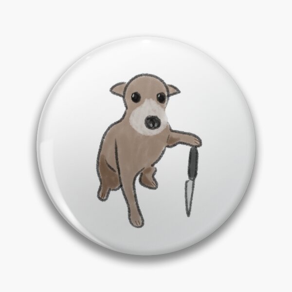 Item preview, dog with knife designed and sold by manditakumo.