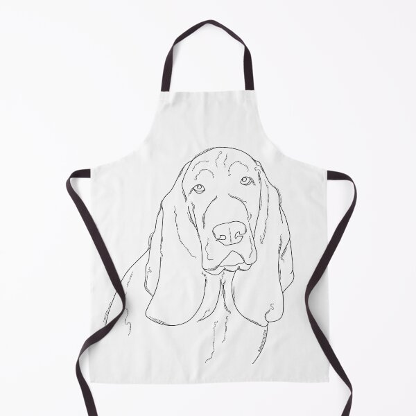 Item preview, Basset Hound Black and White designed and sold by SqueakySketches.