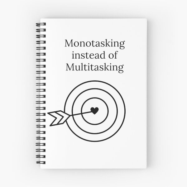 Item preview, Monotasking instead of multitasking designed and sold by GRINspiration.