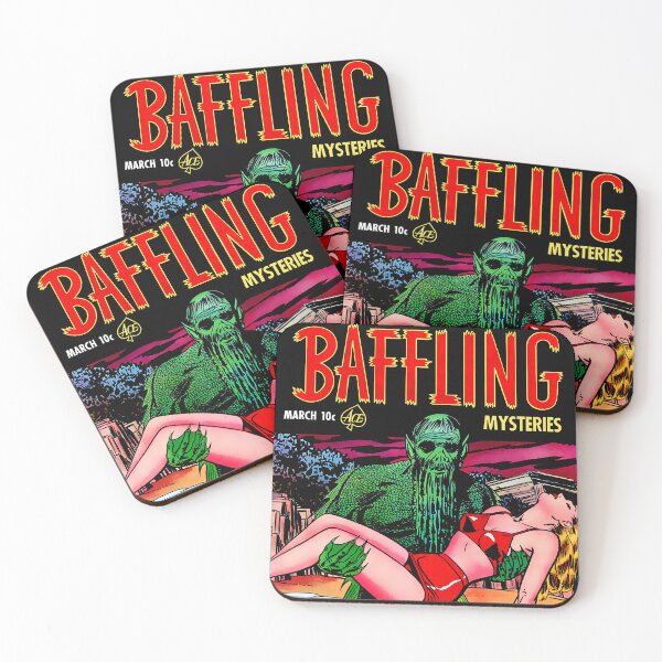Item preview, Baffling Mysteries No 7 1952 retro Comic Book Cover designed and sold by ArchimedesPrime.