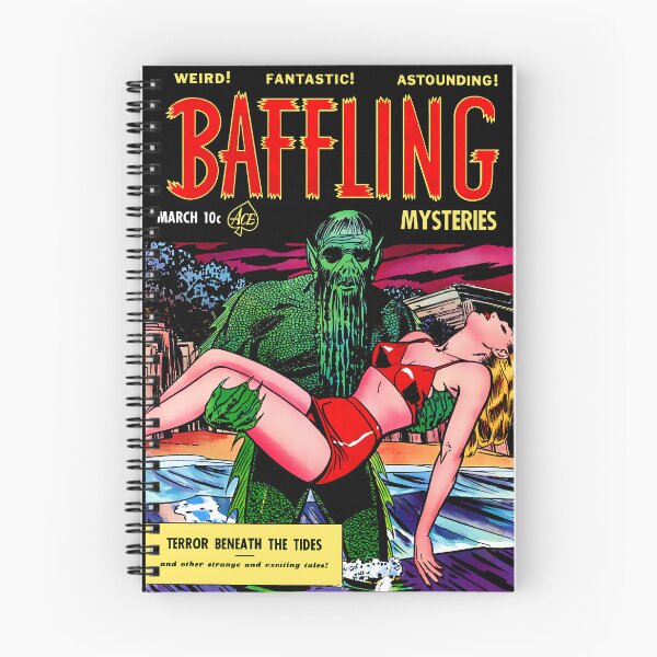 Item preview, Baffling Mysteries No 7 1952 retro Comic Book Cover designed and sold by ArchimedesPrime.