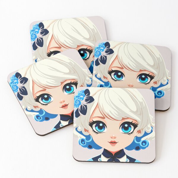 Item preview, "Azure Gaze: A Doll's Radiant Charm" designed and sold by AgarutanPrint.