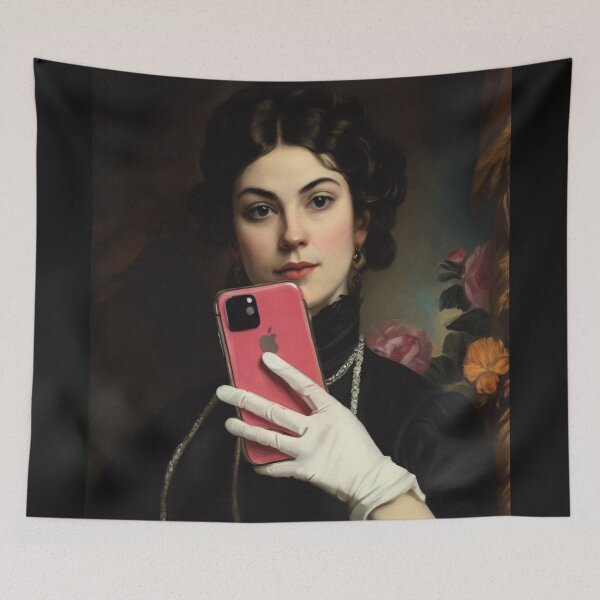 Item preview, New Antique Self Portrait  / Collage Art designed and sold by THE ART CONCEPT GALLERY.
