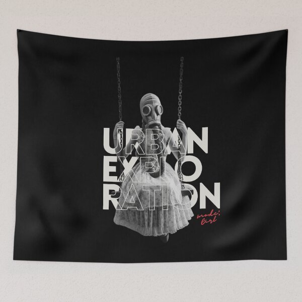 Item preview, Urban Exploration : Gas mask girl designed and sold by BuildingHacking.