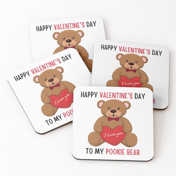 Item preview, Happy valentine's day to my pookie bear | valentine's day quotes designed and sold by PurpleWay.