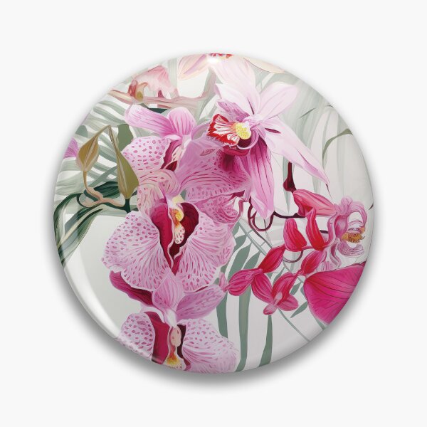 Item preview, Orchid Tile 09: Masquerade in Bloom, Spotted and Striped Exotica in Vibrant Hues designed and sold by TheBrainArt.