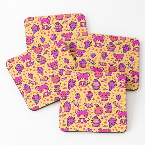 Item preview, Kawaii template Yellow and Pink - Stickers and Journal designed and sold by WSCollection.