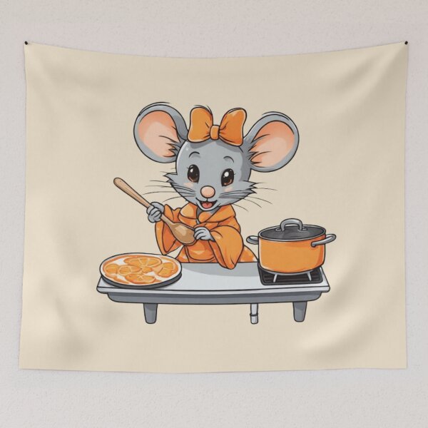 Item preview, Cute mouse cooking  designed and sold by Culmika.