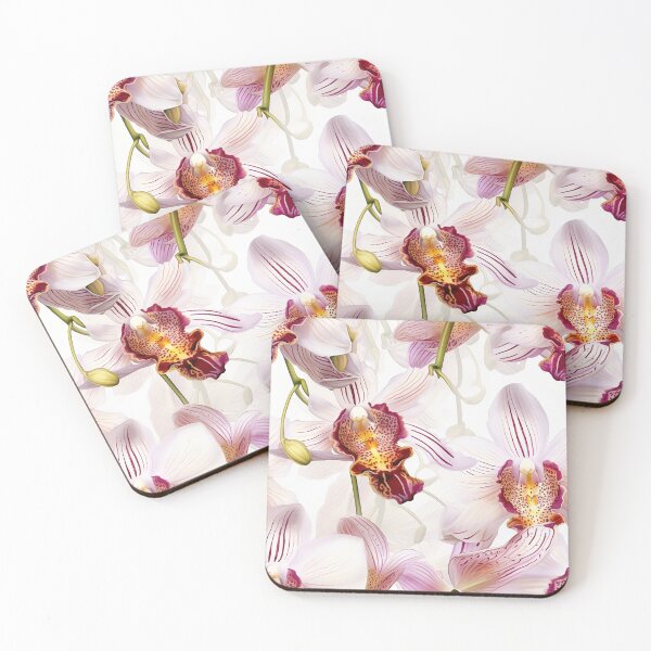 Item preview, Orchid Tile 10: Masquerade in Bloom, Spotted and Striped Exotica in Vibrant Hues designed and sold by TheBrainArt.