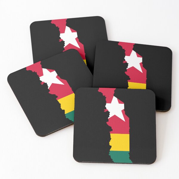 Item preview, Flag Map of Togo designed and sold by feether-store.