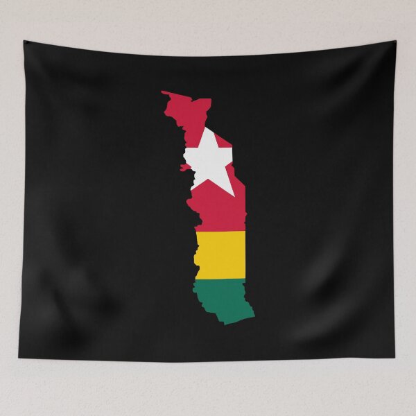 Item preview, Flag Map of Togo designed and sold by feether-store.