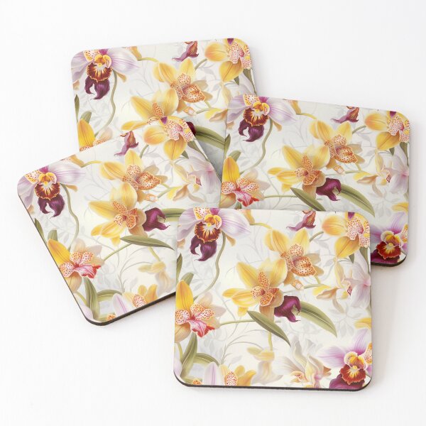 Item preview, Orchid Tile 11: Masquerade in Bloom, Spotted and Striped Exotica in Vibrant Hues designed and sold by TheBrainArt.