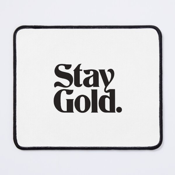 Item preview, Stay Gold Funky Typography Logo (Black) designed and sold by 80sKidd.