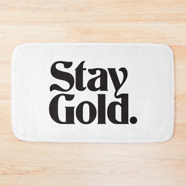 Item preview, Stay Gold Funky Typography Logo (Black) designed and sold by 80sKidd.