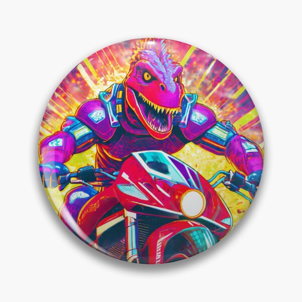 Item preview, Wild Dinosaur on a Motorcycle designed and sold by BADESIGNZZ.