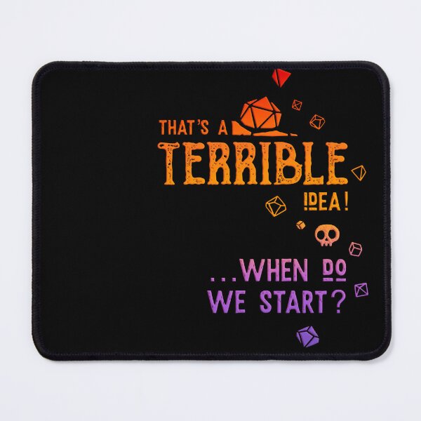 Item preview, Terrible Idea - in color | Dungeons and Dragons strategy | DnD designed and sold by keyvei.
