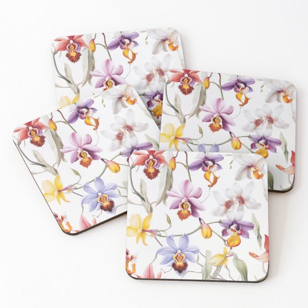 Item preview, Orchid Tile 12: Masquerade in Bloom, Spotted and Striped Exotica in Vibrant Hues designed and sold by TheBrainArt.