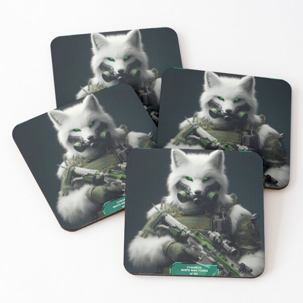 Item preview, Cyborgs: White Mint Foxes 04 designed and sold by Reinkkaoss.