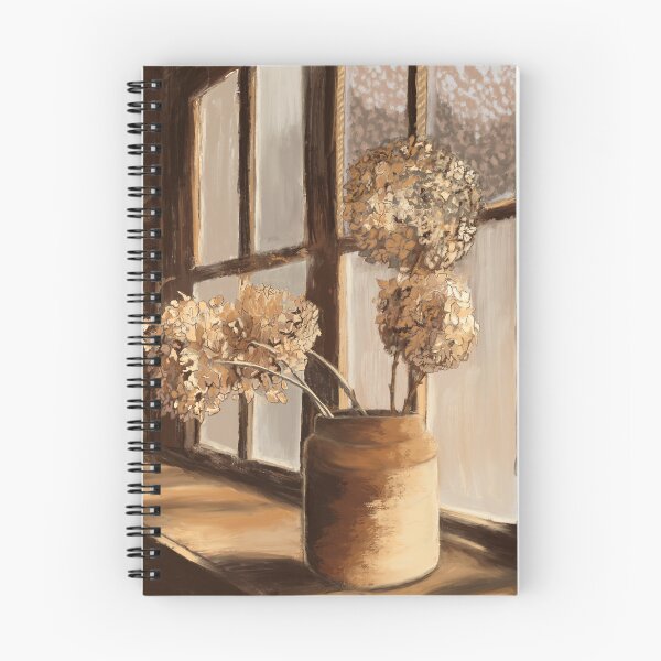 Item preview, Dried Hydrangea Painting Cozy Colors designed and sold by missdebi27.