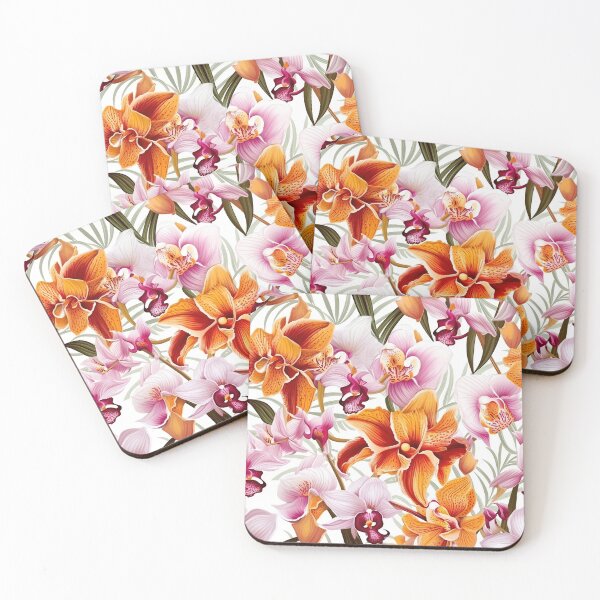 Item preview, Orchid Tile 13: Masquerade in Bloom, Spotted and Striped Exotica in Vibrant Hues designed and sold by TheBrainArt.