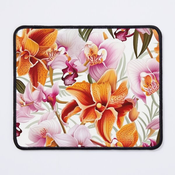 Item preview, Orchid Tile 13: Masquerade in Bloom, Spotted and Striped Exotica in Vibrant Hues designed and sold by TheBrainArt.