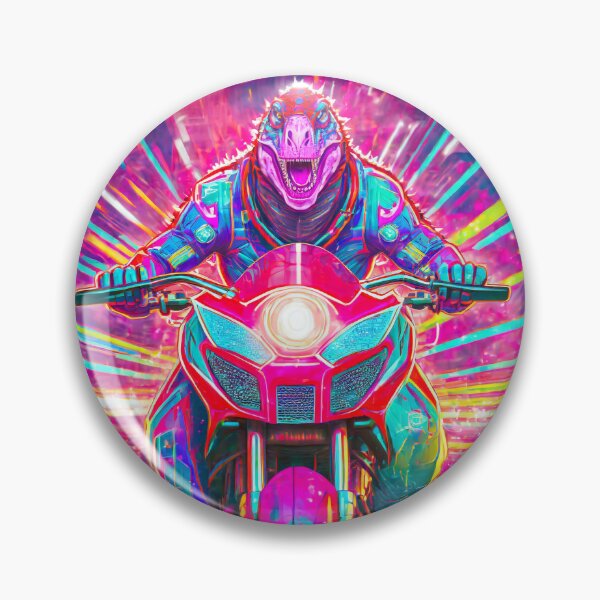 Item preview, Dinosaur on a Motorcycle designed and sold by BADESIGNZZ.