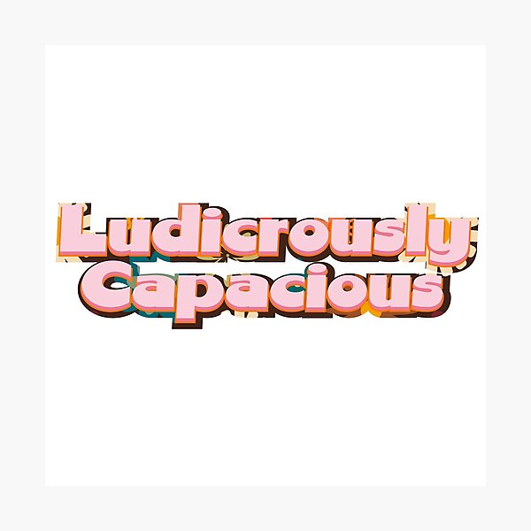 Item preview, Ludicrously Capacious designed and sold by Leo-Stride.