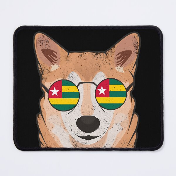Item preview, Vintage Patriotic Shiba Inu Togolese Flag designed and sold by feether-store.