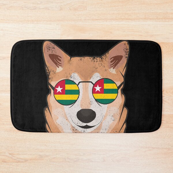 Item preview, Vintage Patriotic Shiba Inu Togolese Flag designed and sold by feether-store.