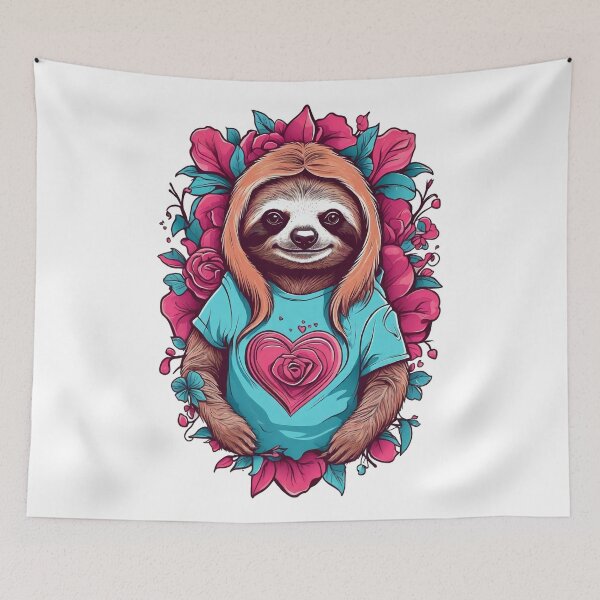 Item preview, valentine sloth designed and sold by jkrphoto.