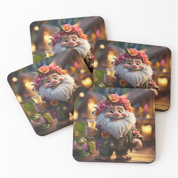 Item preview, Hawaiian Village gnomes: off to paradise designed and sold by Bettina  Kienitz.