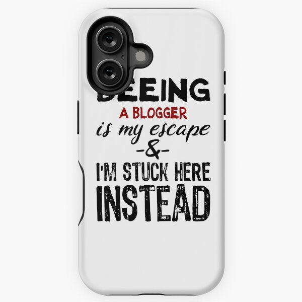Vista previa del artículo con la obra «Ser Blogger es mi escape», diseñado y vendido por BYNDART.