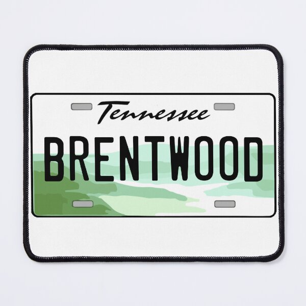 Item preview, Brentwood Tennessee License Plate designed and sold by Decal Mania.