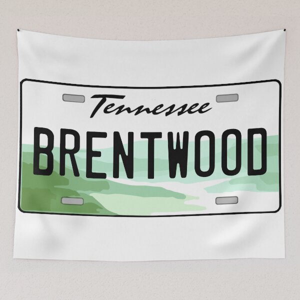 Item preview, Brentwood Tennessee License Plate designed and sold by Decal Mania.