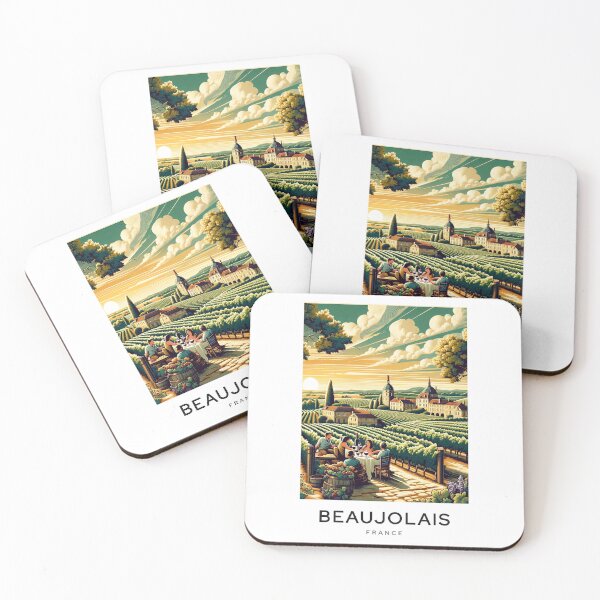 Item preview, Beaujolais FRANCE Digital Illustration  designed and sold by TravelMarvel.
