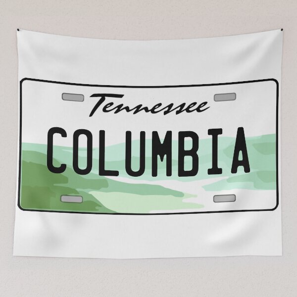 Item preview, Columbia Tennessee License Plate designed and sold by Decal Mania.