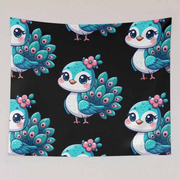 Item preview, Garden Explorer Peacock designed and sold by ArtfulWeave.
