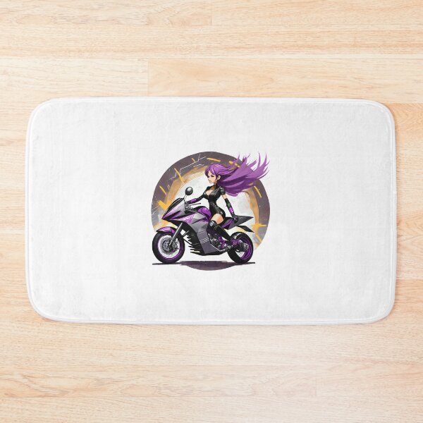 Item preview, Bikerlady in Purple designed and sold by BADESIGNZZ.