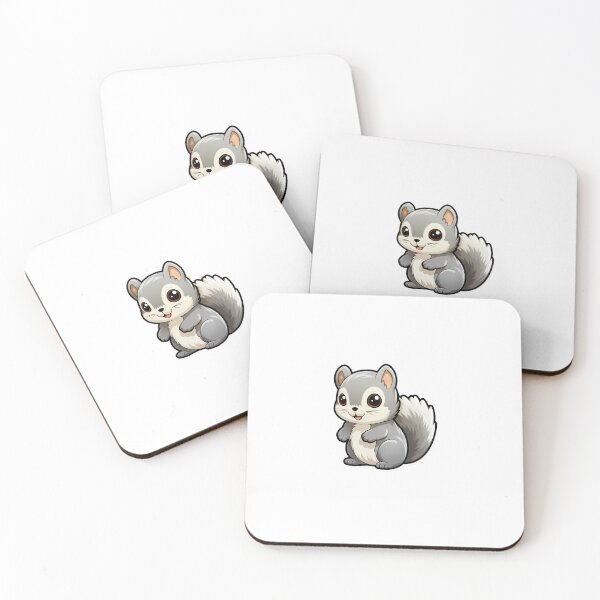 Item preview, Grey Squirrel Kawaii UK Animal Inspired Art and Stickers designed and sold by CDC40.