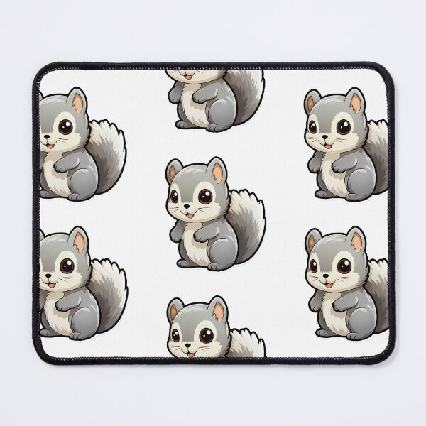 Item preview, Grey Squirrel Kawaii UK Animal Inspired Art and Stickers designed and sold by CDC40.