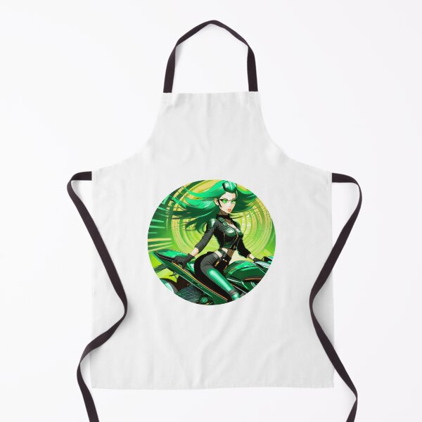 Item preview, Bikerlady in Green designed and sold by BADESIGNZZ.